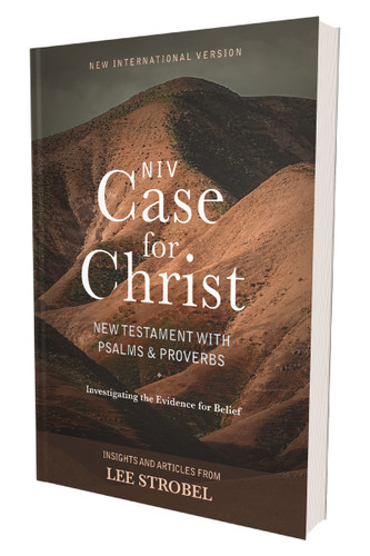 NIV, Case for Christ New Testament with Psalms and Proverbs, Pocket-Sized, Paperback, Comfort Print: Investigating the Evidence for Belief book cover by Zondervan