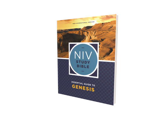 NIV Study Bible Essential Guide to Genesis, Paperback, Red Letter, Comfort Print (NIV Study Bible, Fully Revised Edition) book cover by Zondervan