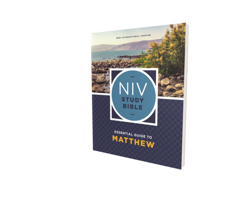 NIV Study Bible Essential Guide to Matthew, Paperback, Red Letter, Comfort Print (NIV Study Bible, Fully Revised Edition) book cover by Zondervan
