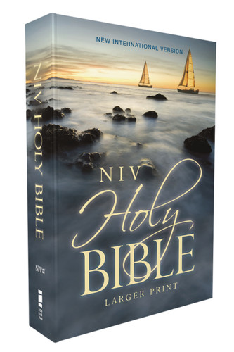 NIV, Holy Bible, Larger Print, Economy Edition, Paperback, Blue, Comfort Print: (Affordable Bible for New Believers, Outreach, Evangelism, and Church Ministry) book cover by Zondervan