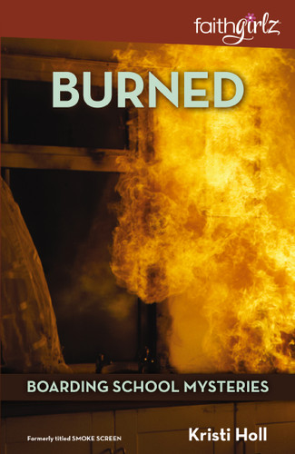 Burned book cover by Kristi Holl