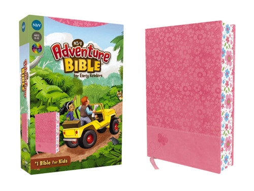 NIrV, Adventure Bible for Early Readers, Leathersoft, Pink, Full Color (Adventure Bible) book cover by Lawrence O. Richards