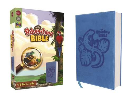 NKJV, Adventure Bible, Leathersoft, Blue, Full Color (Adventure Bible) book cover by Lawrence O. Richards