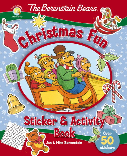 The Berenstain Bears Christmas Fun Sticker and Activity Book (Berenstain Bears/Living Lights: A Faith Story) book cover by Jan Berenstain, Mike Berenstain