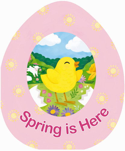 Spring is Here (An Easter Egg-Shaped Board Book) book cover by Zondervan
