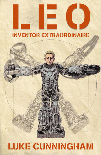 LEO, Inventor Extraordinaire book cover by Luke Xavier Cunningham