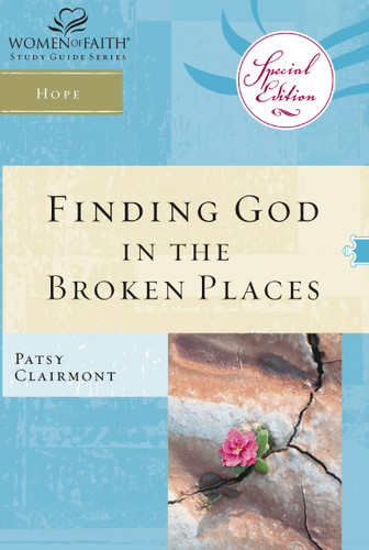 Finding God in the Broken Places (Women of Faith Study Guide Series) book cover by Patsy Clairmont