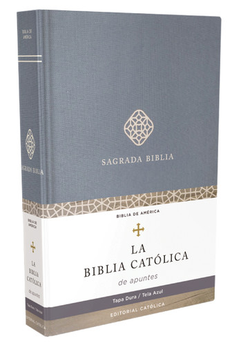 Biblia Católica de apuntes, Tapa dura/tela, Azul, Comfort Print book cover by Editorial  Católica, La Casa de la Biblia