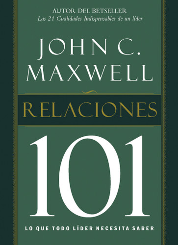 Relaciones 101 book cover by John C. Maxwell