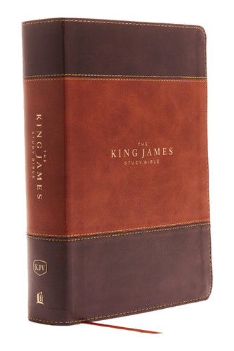 KJV, The King James Study Bible, Leathersoft, Brown, Red Letter, Full-Color Edition: Holy Bible, King James Version book cover by Zondervan