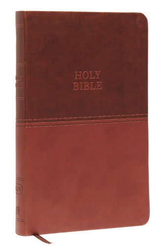 KJV Holy Bible: Value Thinline, Brown Leathersoft, Red Letter, Comfort Print: King James Version: Holy Bible, King James Version book cover by Zondervan