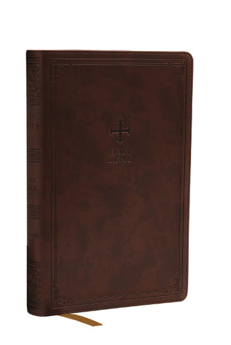 NRSV Catholic Edition Gift Bible, Brown Leathersoft (Comfort Print, Holy Bible, Complete Catholic Bible, NRSV CE): Holy Bible book cover by Catholic Bible Press