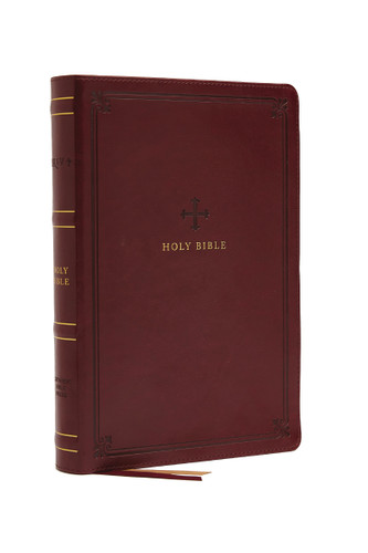 NRSV Large Print Standard Catholic Bible, Red Leathersoft (Comfort Print, Holy Bible, Complete Catholic Bible, NRSV CE): Holy Bible book cover by Catholic Bible Press