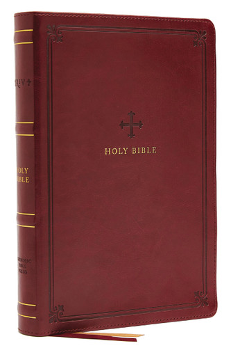 NRSV, Catholic Bible, Standard Personal Size, Leathersoft, Red, Comfort Print: Holy Bible book cover by Catholic Bible Press