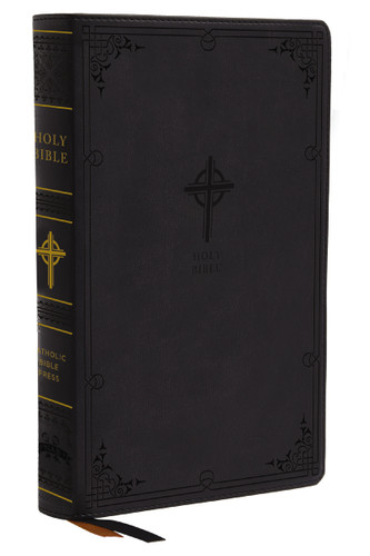 NABRE, New American Bible, Revised Edition, Catholic Bible, Large Print Edition, Leathersoft, Black, Comfort Print: Holy Bible book cover by Catholic Bible Press