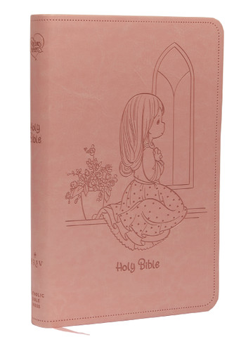 NRSVCE, Precious Moments Bible, Pink, Leathersoft, Comfort Print: Holy Bible book cover by Catholic Bible Press