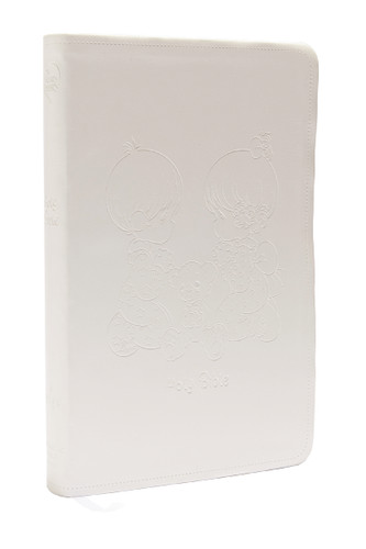 NRSVCE, Precious Moments Bible, White, Leathersoft, Comfort Print: Holy Bible book cover by Catholic Bible Press