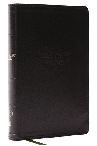 KJV, The Everyday Bible, Black Leathersoft, Red Letter, Comfort Print: 365 Daily Readings Through the Whole Bible book cover by Zondervan