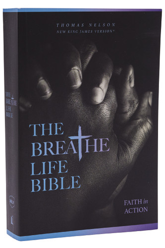 The Breathe Life Holy Bible: Faith in Action (NKJV, Paperback, Red Letter, Comfort Print) book cover by Zondervan