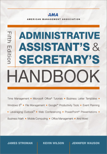 Administrative Assistant's and Secretary's Handbook book cover by James Stroman, Kevin Wilson, Jennifer Wauson