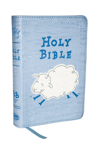 ICB, Really Woolly Holy Bible for Toddlers, Blue Leathersoft: International Children's Bible – Helping Little Hearts Grow in God's Love (Really Woolly) book cover by Dayspring