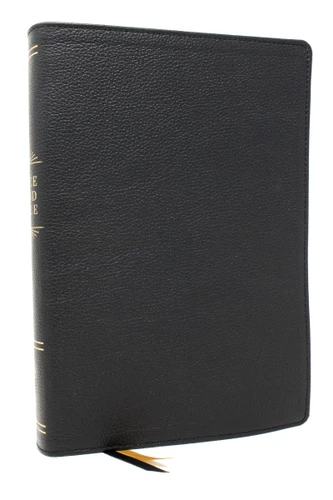 Peace of God Bible: Discover and Experience God's Shalom Throughout the Bible (NKJV Black Genuine Leather, Red Letter, Comfort Print) book cover by Jeremiah J. Johnston, PhD