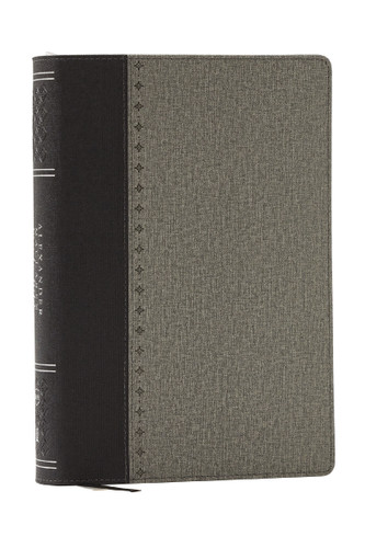 Alexander Maclaren Study Bible: Encouragement and Insights for a Christ-Centered Life (NKJV, Black/Gray Leathersoft, Comfort Print) book cover by Zondervan