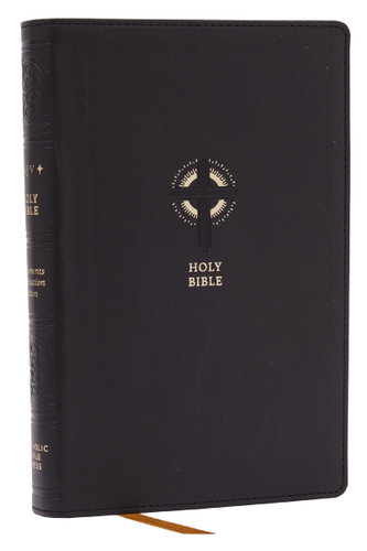 NRSVCE Sacraments of Initiation Catholic Bible, Black Leathersoft, Comfort Print book cover by Catholic Bible Press