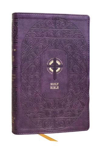 NRSVCE Sacraments of Initiation Catholic Bible, Purple Leathersoft, Comfort Print book cover by Catholic Bible Press