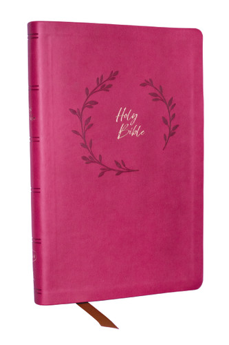 KJV Holy Bible: Value Ultra Thinline, Pink Leathersoft, Red Letter, Comfort Print: King James Version book cover by Zondervan