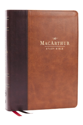 LSB, MacArthur Study Bible, Brown Leathersoft, Comfort Print: Unleashing God's Truth One Verse at a Time (Holy Bible, Legacy Standard Bible) book cover by John F. MacArthur