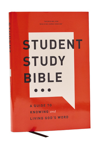 Student Study Bible: A Guide to Knowing and Living God’s Word (NKJV, Hardcover, Red Letter, Comfort Print) book cover by Zondervan