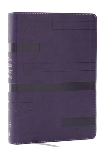 Color Code Study Bible, Revealing God's Truth Color by Color (NKJV, Purple Leathersoft, Red Letter) book cover by Zondervan