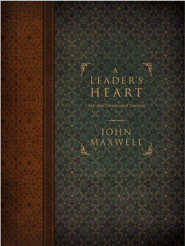 A Leader's Heart: 365-Day Devotional Journal book cover by John C. Maxwell