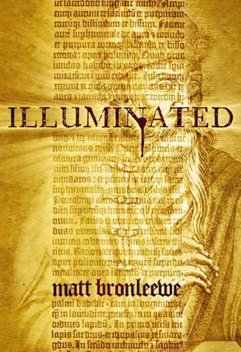 Illuminated book cover by Matt Bronleewe