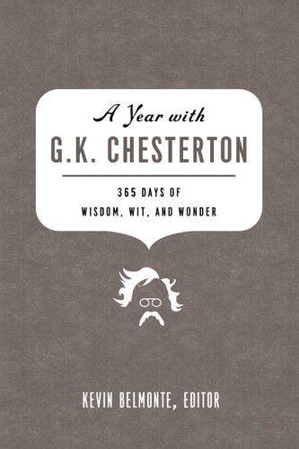 A Year with G. K. Chesterton: 365 Days of Wisdom, Wit, and Wonder (A 365-Day Devotional) book cover by Zondervan