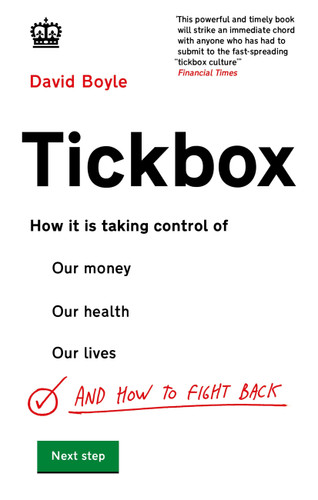 Tickbox book cover by David Boyle