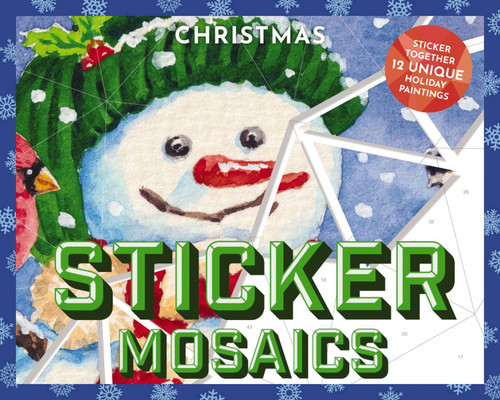 Sticker Mosaics: Christmas: Puzzle Together 12 Unique Holiday Designs (Sticker Mosaics) book cover by Zondervan