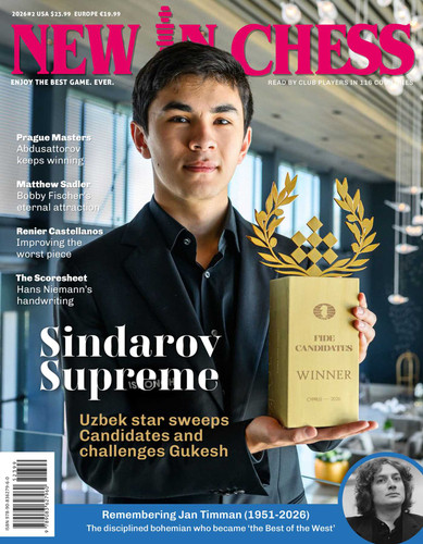 New In Chess Magazine 2026/2: The premier chess magazine in the world book cover by Dirk-Jan ten Geuzendam