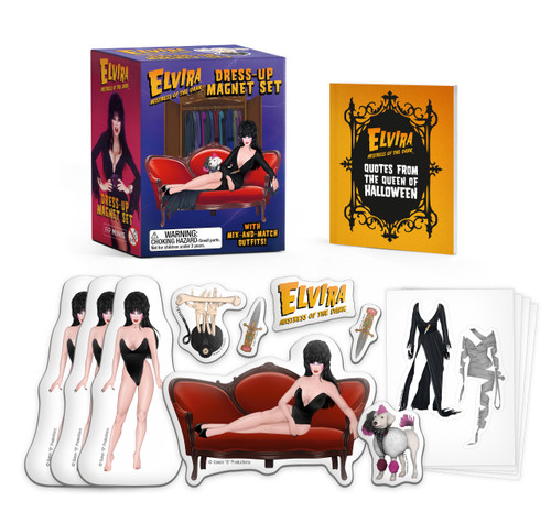 Elvira Dress-Up Magnet Set: With Mix-and-Match Outfits! (RP Minis) book cover by Cassandra Peterson