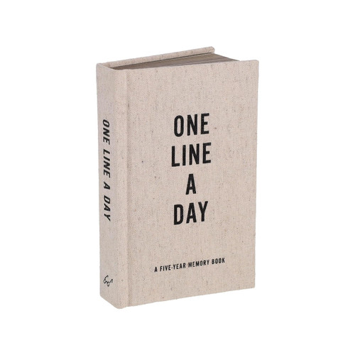 Canvas One Line a Day: A Five-Year Memory Book (One Line a Day) book cover by Chronicle Chronicle Books