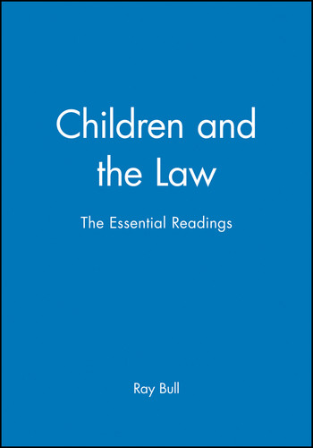 Children and the Law: The Essential Readings (Essential Readings in Developmental Psychology) book cover by 