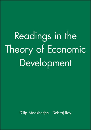 Readings in the Theory of Economic Development (Wiley Blackwell Readings for Contemporary Economics) book cover by 