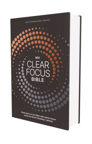 NIV, Clear Focus Bible, Hardcover, Charcoal/Copper: Read more of the Bible with better focus using the Bionic Reading Method (Clear Focus) book cover by Zondervan