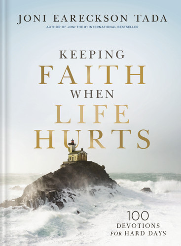Keeping Faith When Life Hurts: 100 Devotions for Hard Days (A Daily Devotional) – The Perfect Christian Gift for Comfort During Times of Grief and Suffering book cover by Joni Eareckson Tada