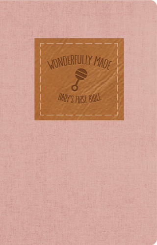 KJV, Wonderfully Made New Testament and   Psalms: Baby Girl's First Bible, Flexcover, Pink book cover by Dayspring