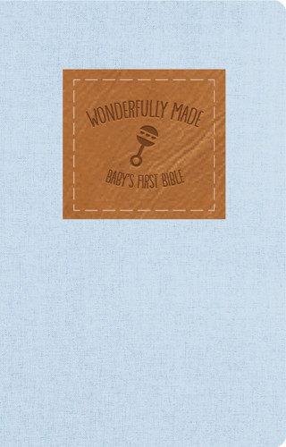 KJV, Wonderfully Made New Testament and   Psalms: Baby Boy's First Bible, Flexcover, Blue book cover by Dayspring