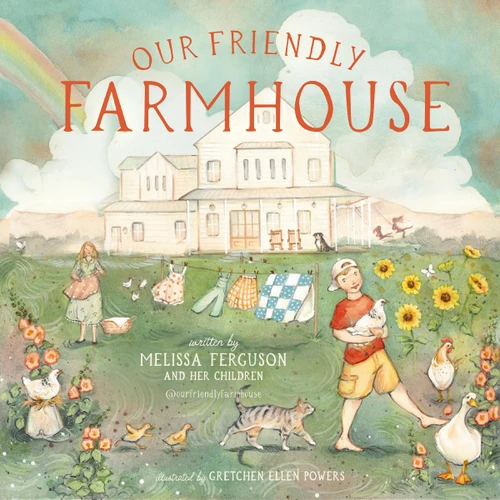 Our Friendly Farmhouse book cover by Melissa Ferguson
