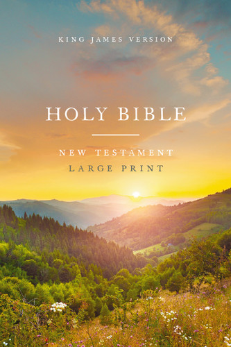 KJV Large Print Outreach New Testament Bible, Scenic Softcover, Comfort Print book cover by 
