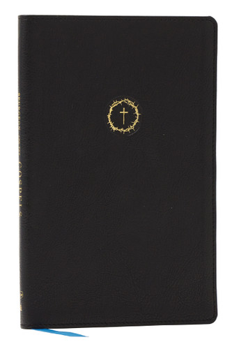 Spurgeon and the Gospels: The Gospels with Devotions from Charles Spurgeon (NKJV, Black Leathersoft, Comfort Print) book cover by Charles H. Spurgeon